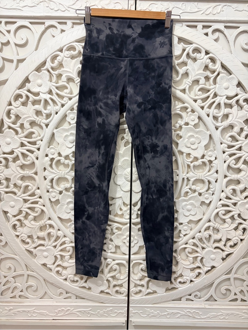 Lululemon Align High-Rise Pant 28” Tie Dye Black Grey Size 4